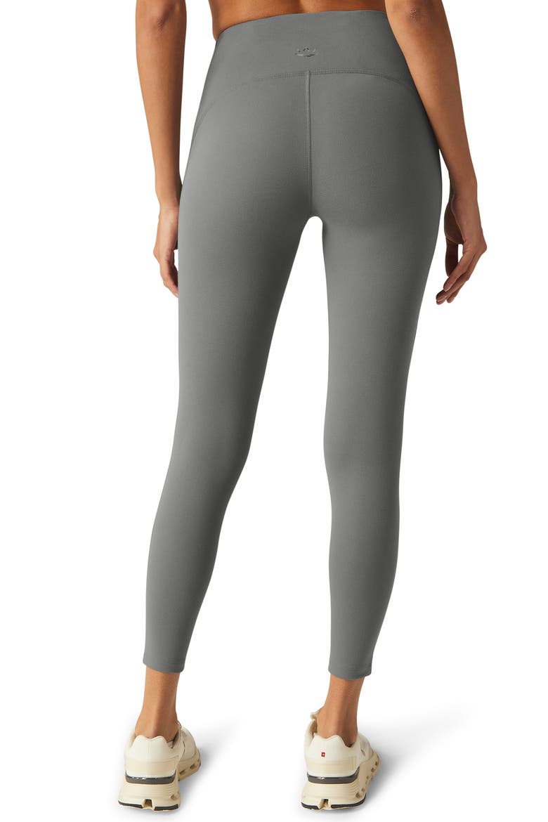 POWERBEYOND™ Strive High Waisted Midi Leggings, Alternate, color, IRON GRAY