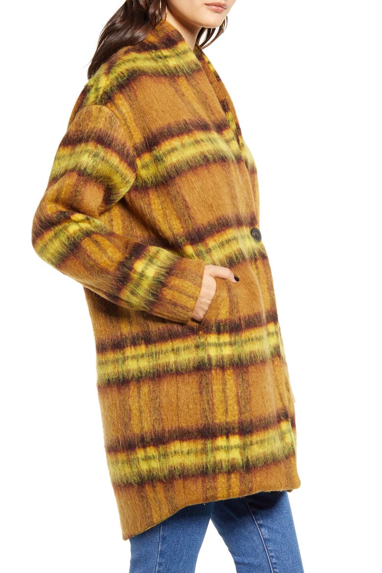 Marigold Plaid Jacket, Alternate, color, MARIGOLD
