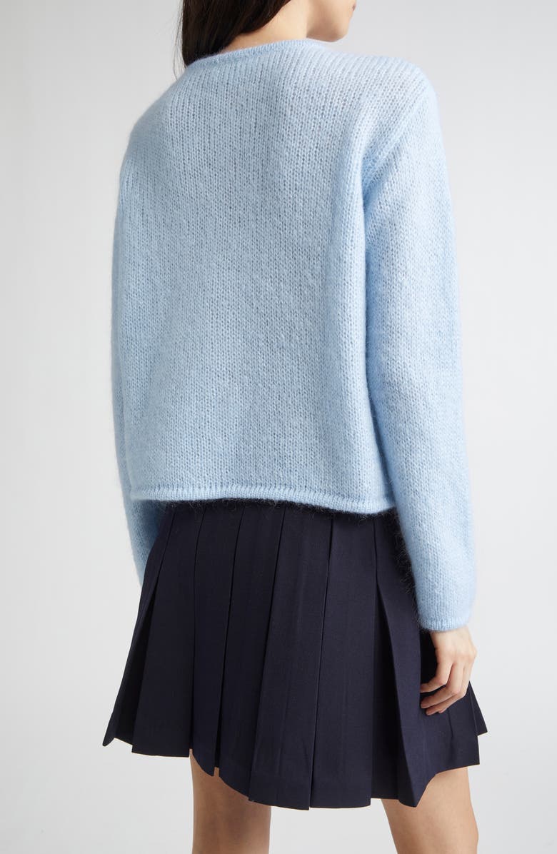 Shushu/Tong Logo Stitch Mohair & Wool Blend Cardigan, Alternate, color, 