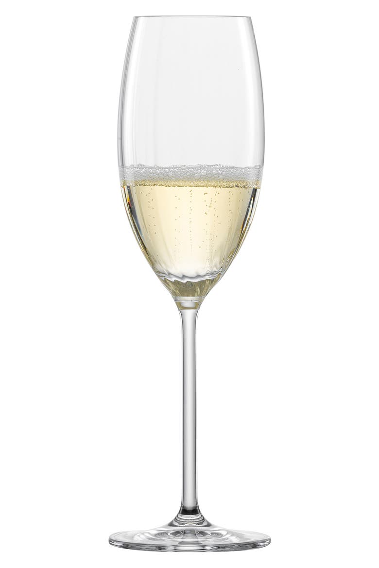 Prizma Set of 6 Champagne Glasses, Alternate, color, CLEAR
