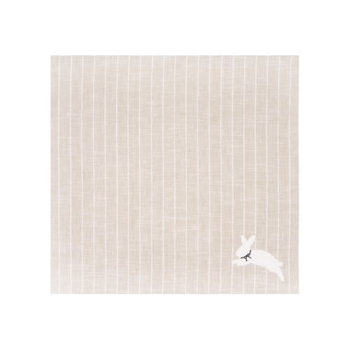 C & F Home C&f Home White Bunny Hop Stripe Napkin Set Of 6 In Neutral