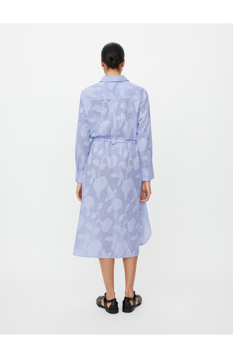 Masai Copenhagen MaNivalina Floral Print Midi Shirt Dress, Alternate, color, Placid Blue