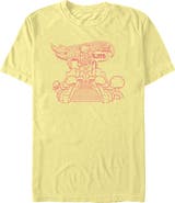 Hot Wheels Men's Hot Wheels Skate Jumping Outline Graphic T-Shirt