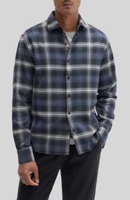 Robert Barakett Bates Plaid Button Up Shirt