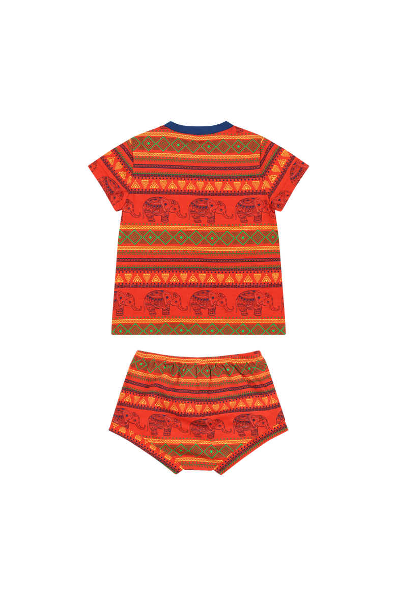Suave Baby Tee and Bloomer Shorts Set, Alternate, color, Jacquard Stripe