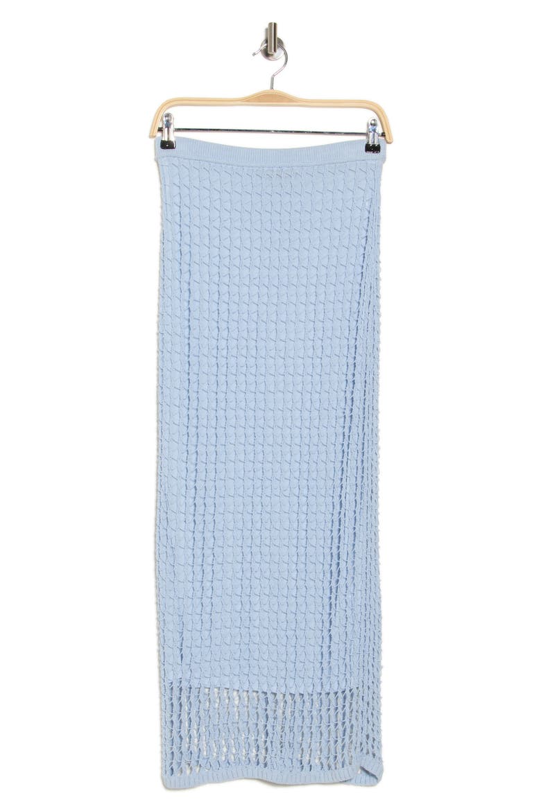 Odie Open Knit Maxi Skirt, Alternate, color, BLUE HAZE
