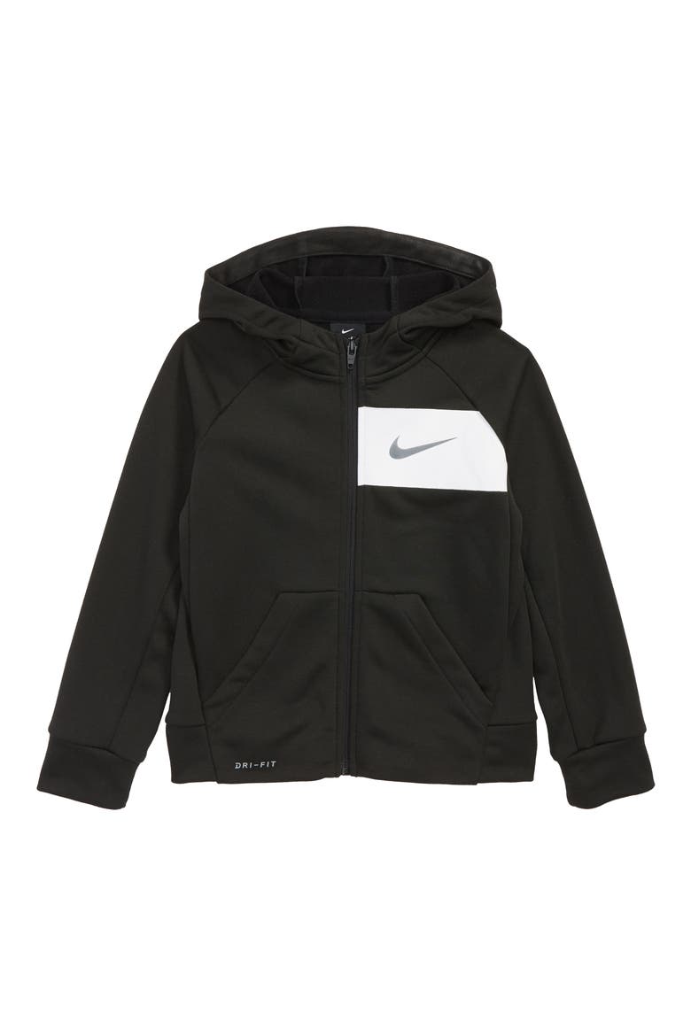 Dry Zip Hoodie, Main, color, BLACK