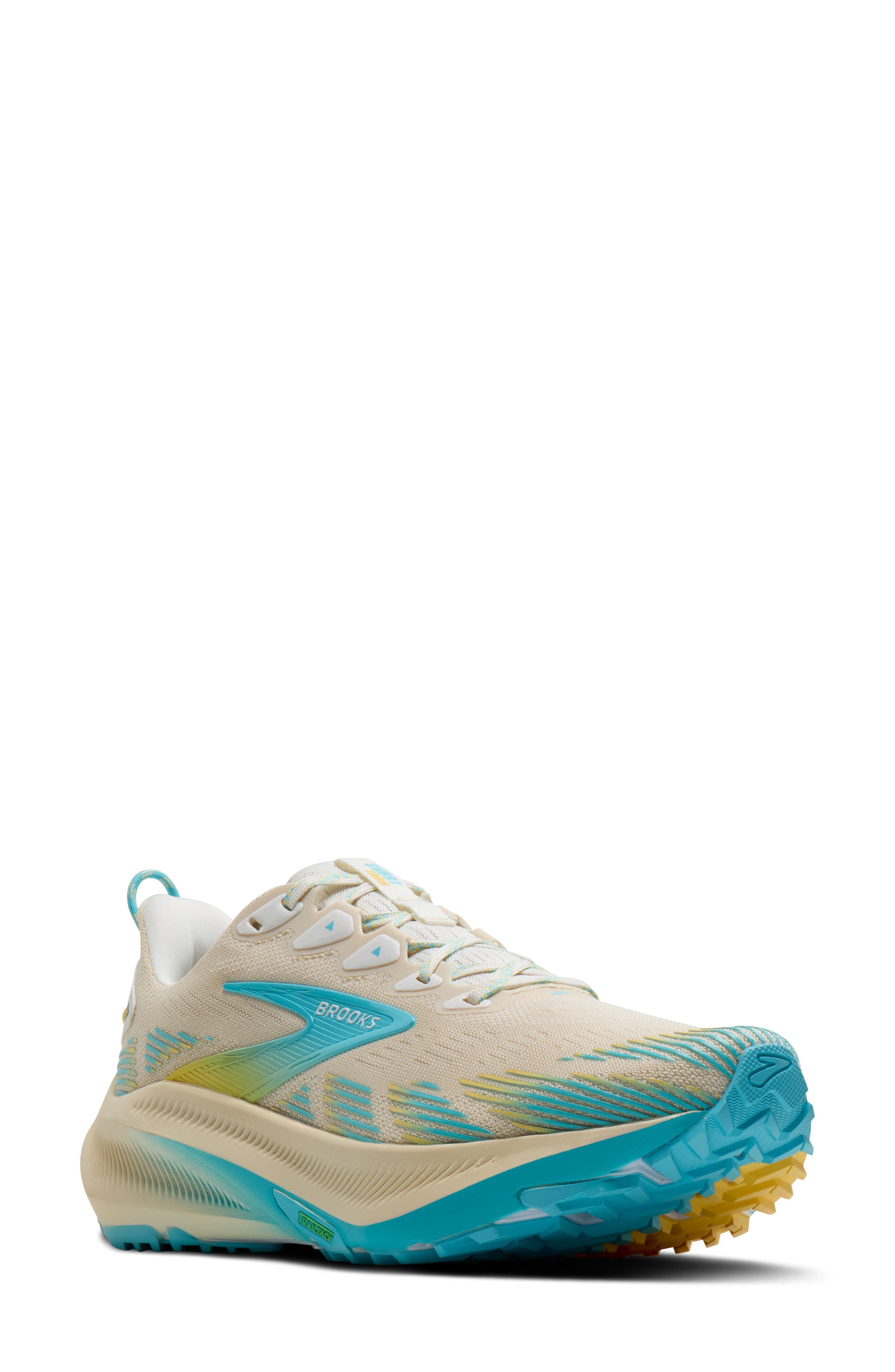 Brooks Ghost Trail Running Shoe, Main, color, Sand/ Star White/ Golden Hour