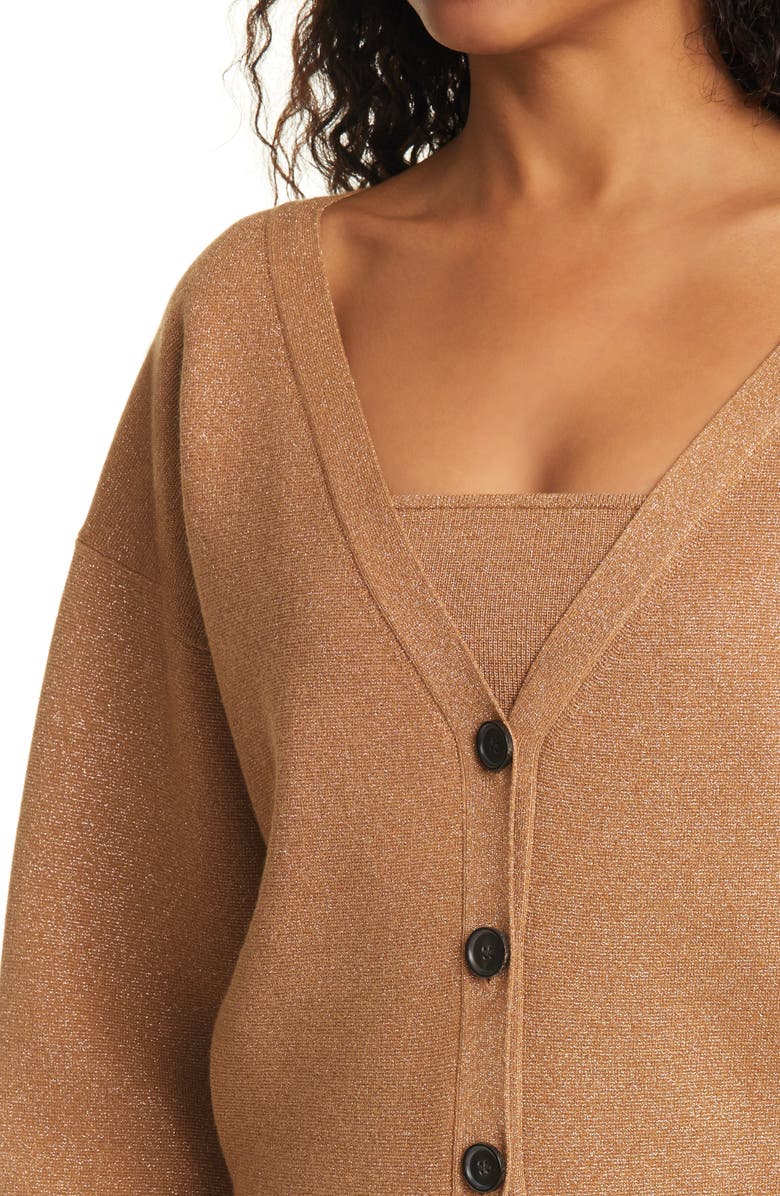A.L.C. Peters II Metallic Cardigan, Alternate, color,