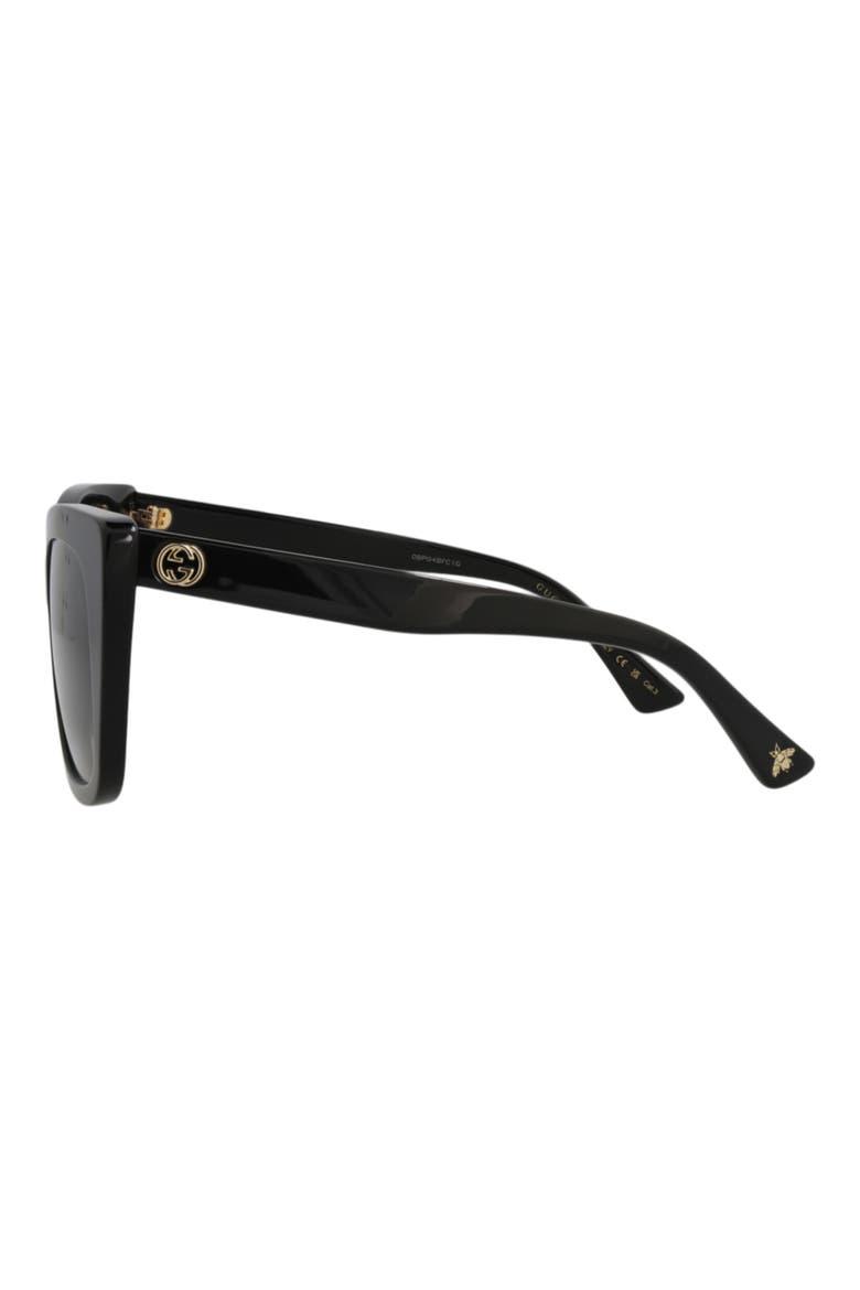 51mm Cat Eye Sunglasses, Alternate, color, BLACK BLACK GREY