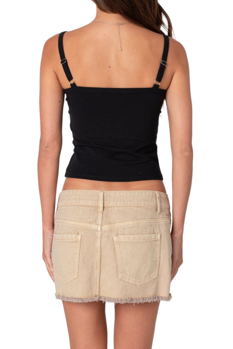 '80s Appliqué Crop Camisole, Alternate, color, BLACK
