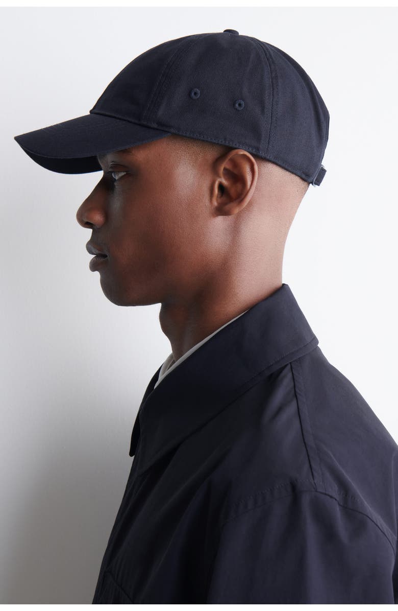 COS Cotton Baseball Cap, Alternate, color, Navy