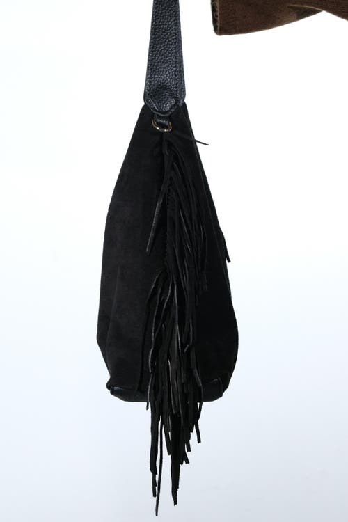 Forever & Always Shoes Vals Leather Shoulder Bag In Black