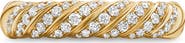 David Yurman Sculpted Cable Pavé Diamond Band Ring