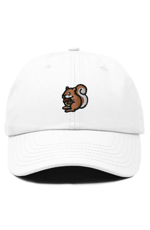 Squirrel Embroidered Outdoor Cap