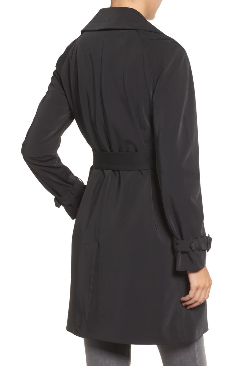 Trench Coat, Alternate, color, BLACK