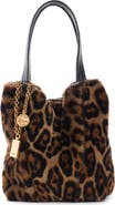 Chloé Small Spin Leopard Print Faux Fur Bag