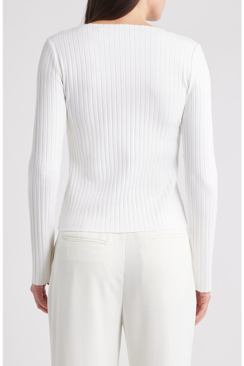 Boat Neck Rib Top, Alternate, color, OFF WHITE