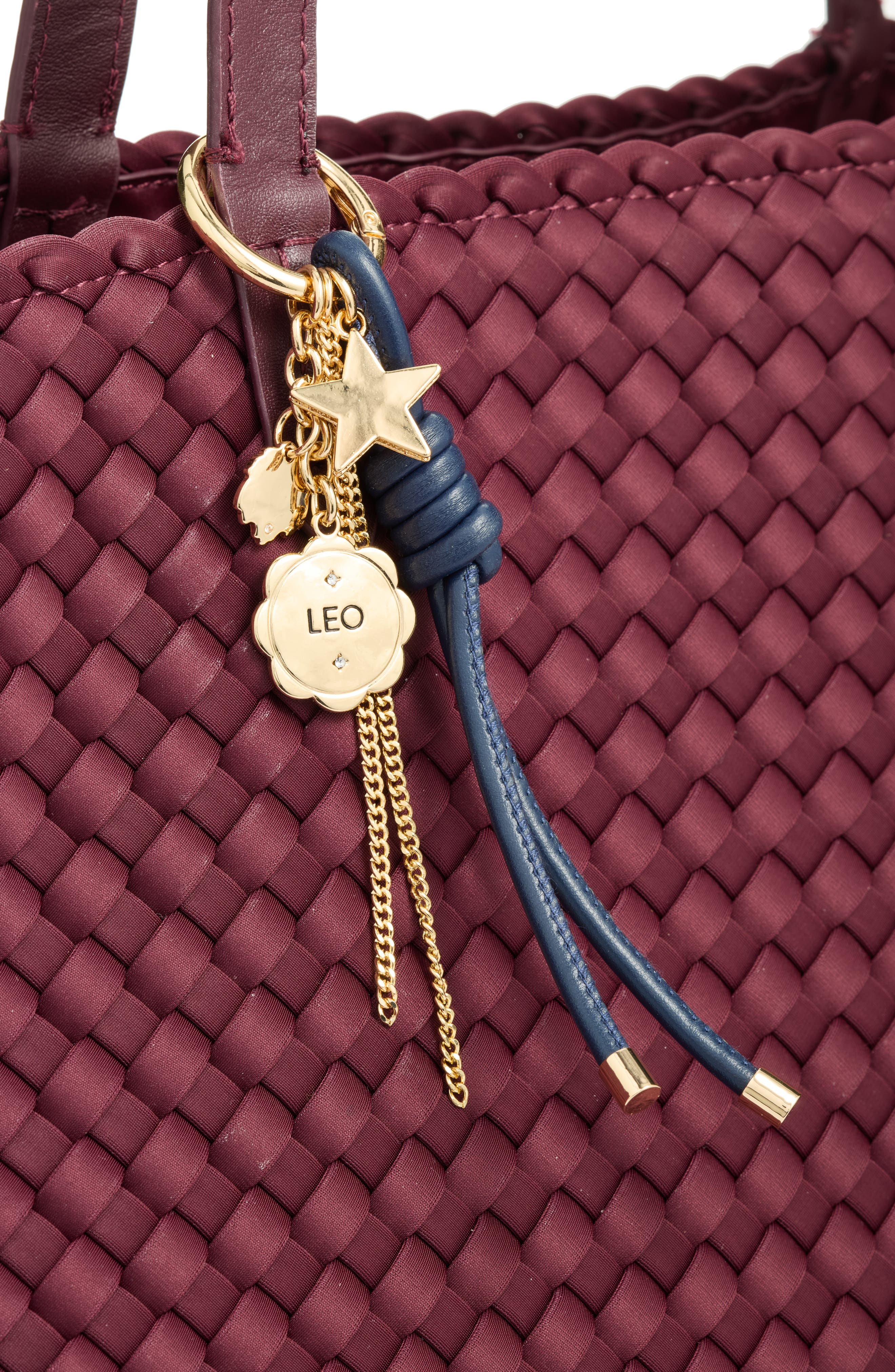 Zodiac Cluster Bag Charm, Alternate, color, LEO- BLUE MULTI- GOLD