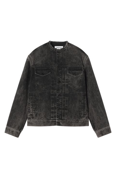 Loose Fit Washed Denim Jacket