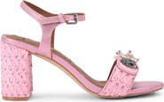Kurt Geiger London Kensington Embellished Raffia Sandal