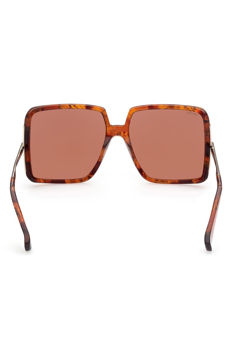 Max Mara 58mm Square Sunglasses, Alternate, color, 