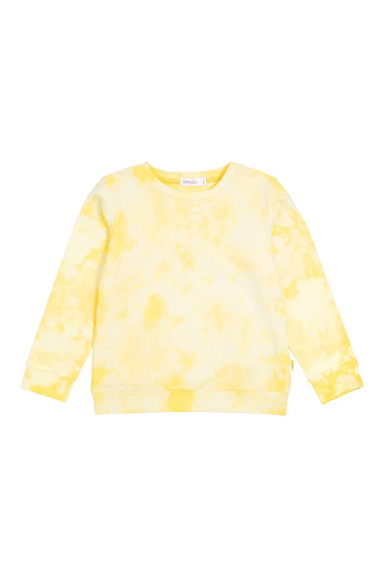 Kids' Tie Dye Sweatshirt, Main, color, LT YELLOW