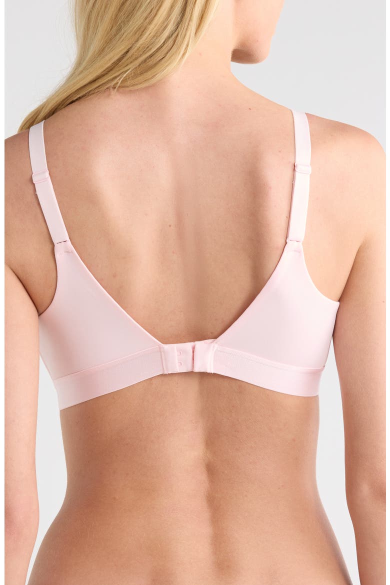 Norah Supportive Wireless Bra, Alternate, color, WATERLILY PINK