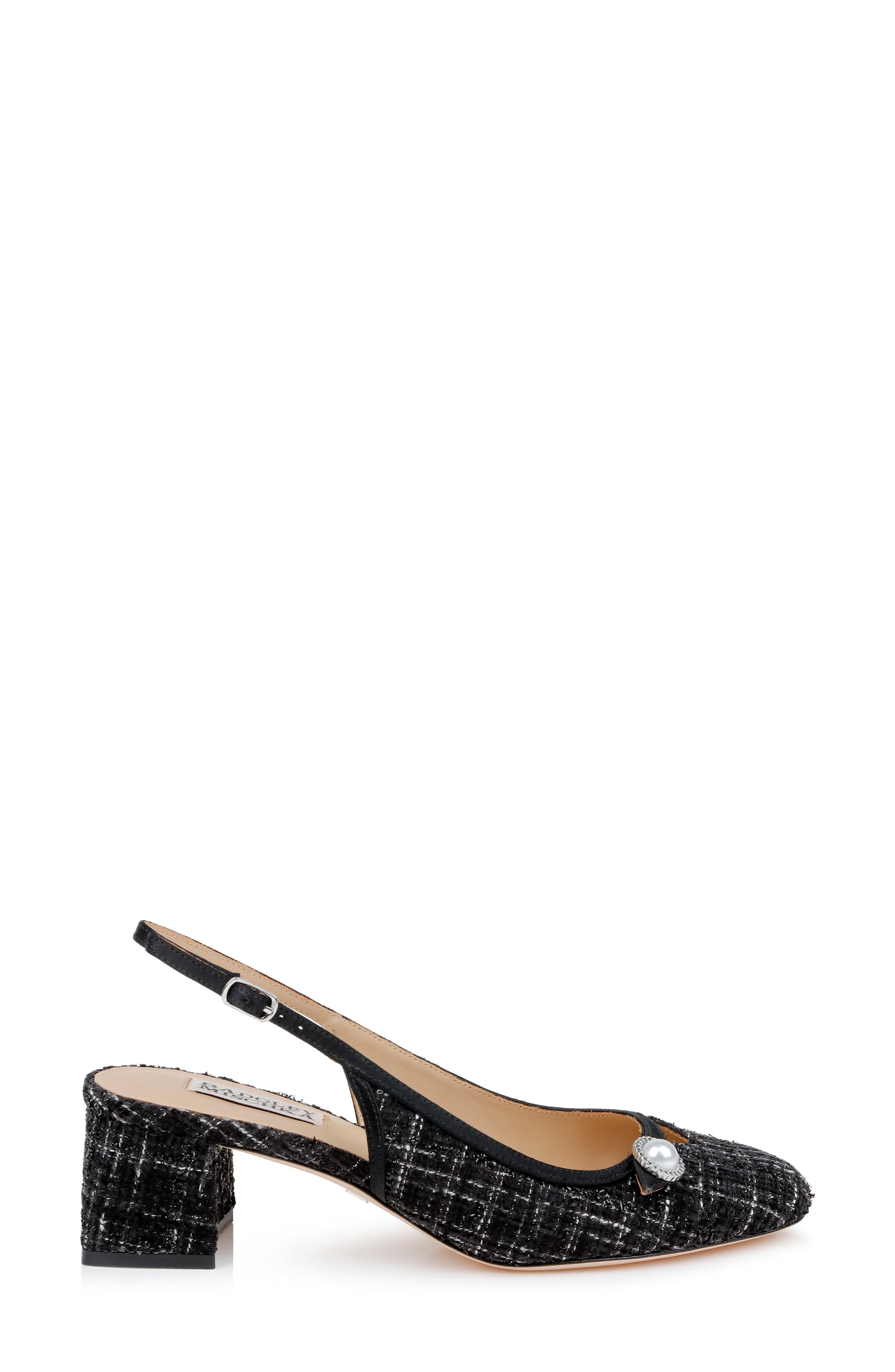 Badgley Mischka Collection Veera Slingback Pump, Alternate, color, Black Multi
