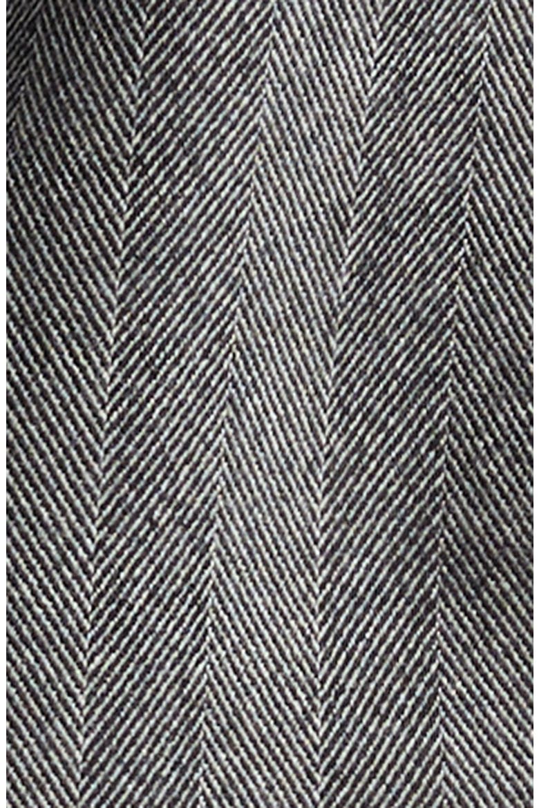 Wool Blend Herringbone Crop Jacket, Alternate, color, NERO/ WHITE SAND