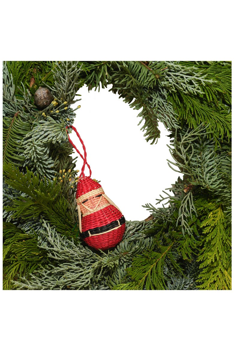 x Ames Jipi Santa Set of 5 Ornaments, Alternate, color, RED