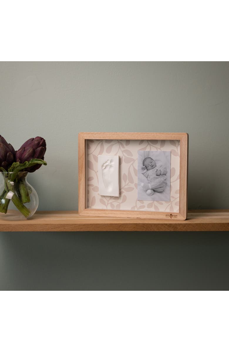 Petit Artichaut Classic Frame - Baby Handprint & Photo Frame, Newborn Keepsake Gift, Alternate, color, Ivy Grey