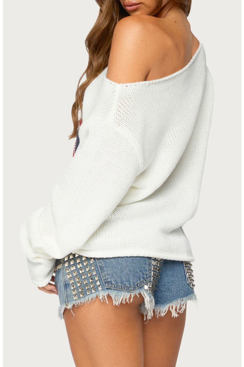 London Girl Knit Sweater, Alternate, color, CREAM