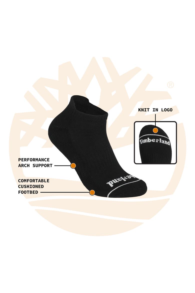 6-Pack No Show Socks, Alternate, color, BLACK MULTI