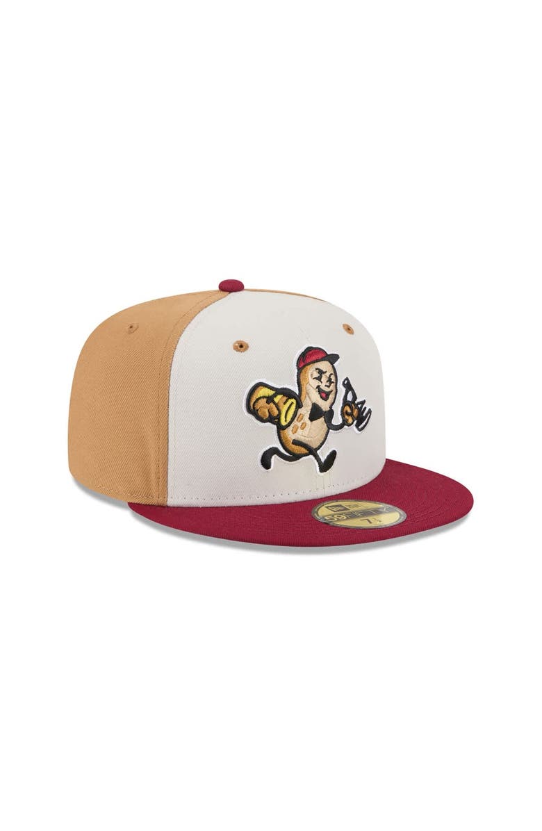 New Era Men's New Era Light Beige Montgomery Biscuits Theme Nights 59FIFTY Fitted Hat, Alternate, color, Light Beige