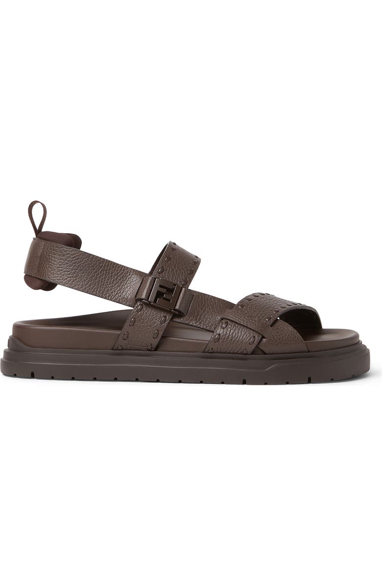 Fendi Chunky Sandal, Alternate, color, Chocolate Chocolate