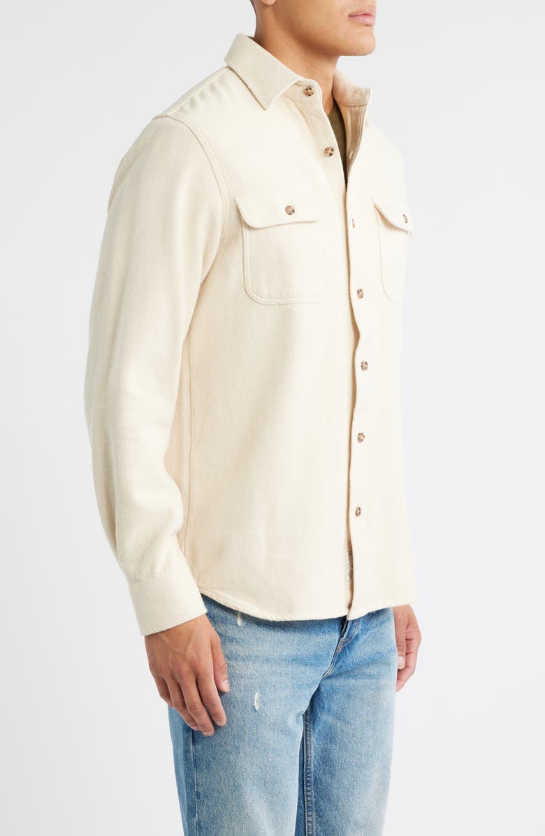 Schott NYC Flannel Work Shirt, Alternate, color, Oatmeal