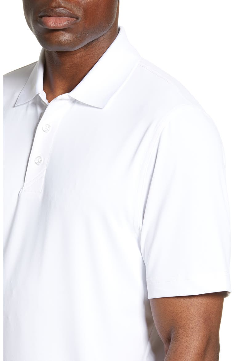 Forge DryTec Solid Performance Polo, Alternate, color, WHITE