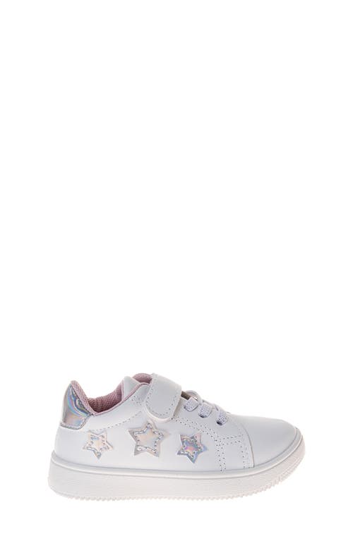 Josmo Kids' Star Low Top Sneaker In White Pink