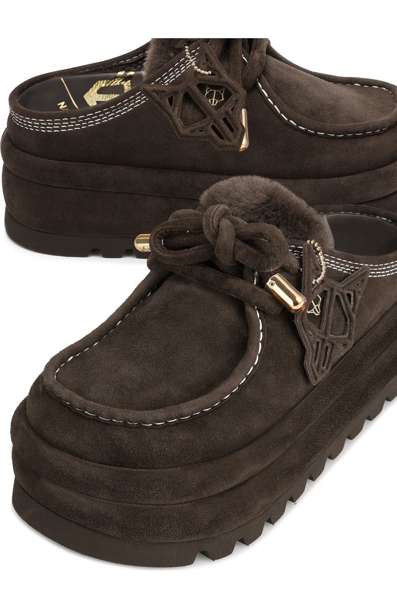 Naked Wolfe Blizzard Suede/Shearling Slip-On, Alternate, color,