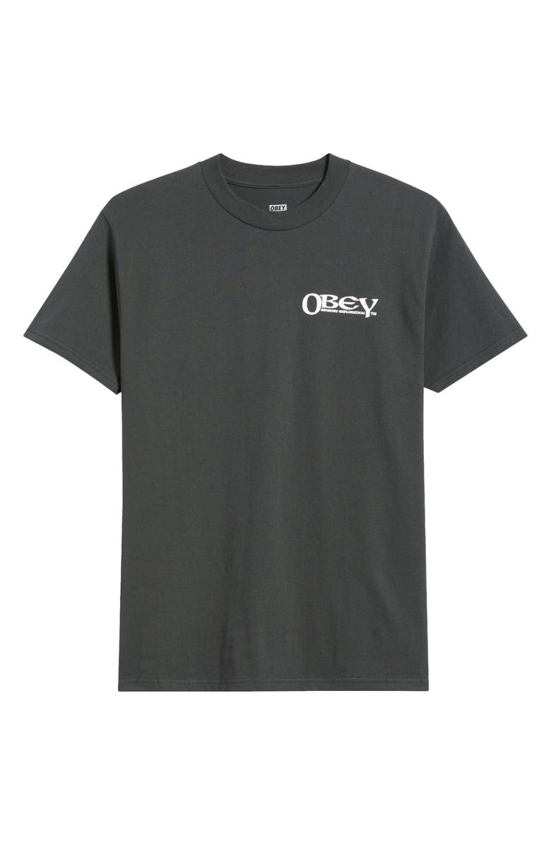 Obey Sensory Exploration Cotton Graphic T-Shirt, Alternate, color, Vintage Black