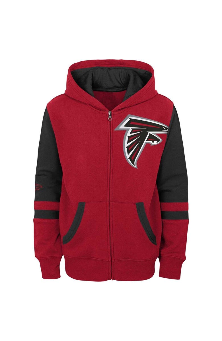 Outerstuff Preschool Red Atlanta Falcons Stadium Color Block Full-Zip Hoodie, Alternate, color, Red