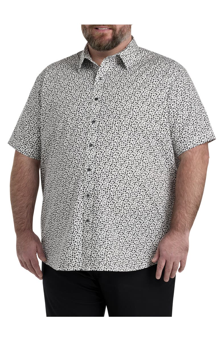 Synrgy by DXL Big & Tall Geometric Print Sport Shirt, Main, color, 