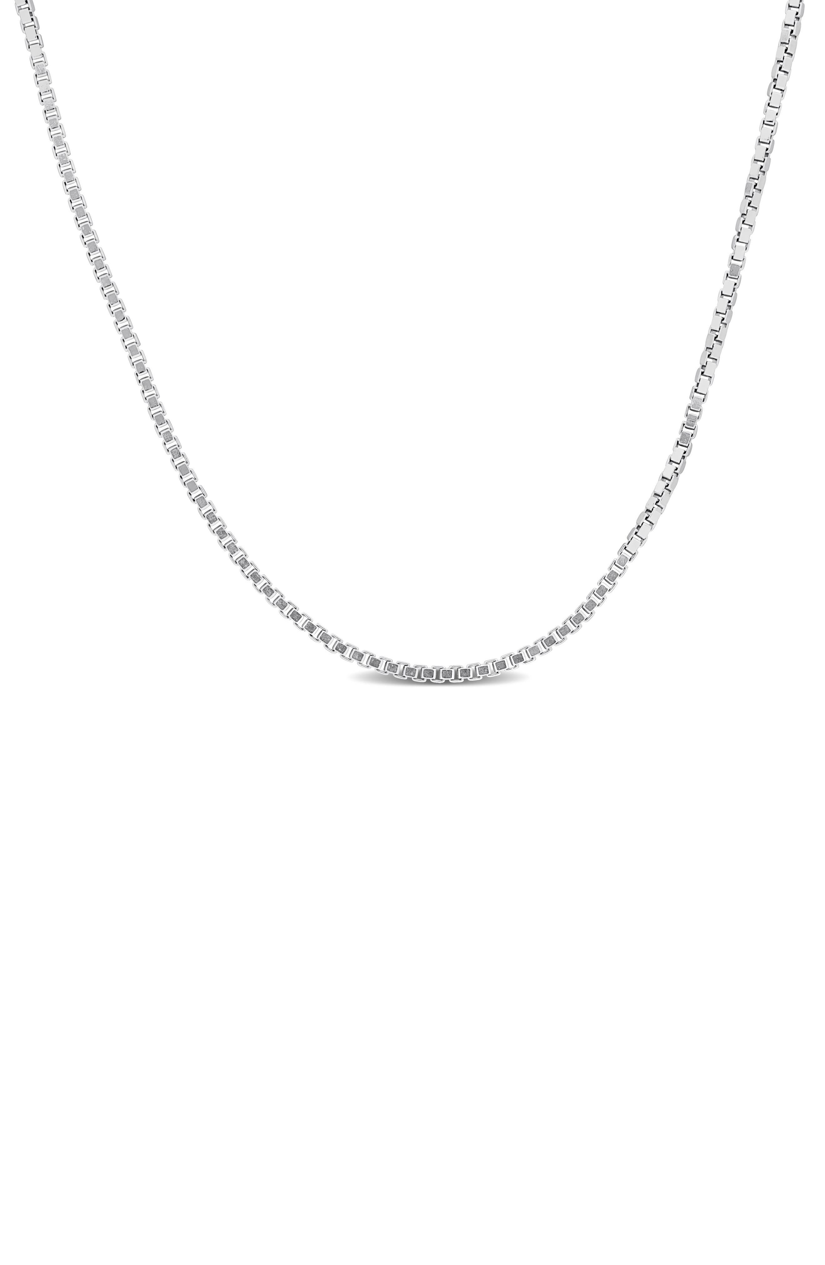 Box Link Chain Necklace, 0.65mm