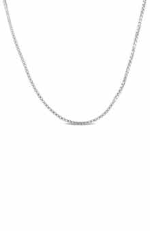 Box Link Chain Necklace, 0.65mm