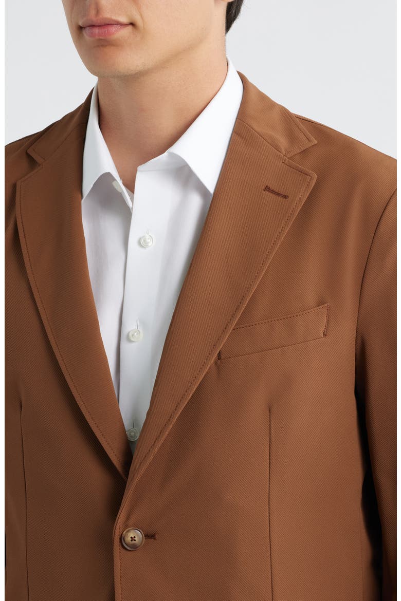 Hanry Slim Fit Stretch Twill Sport Coat, Alternate, color, MEDIUM BROWN