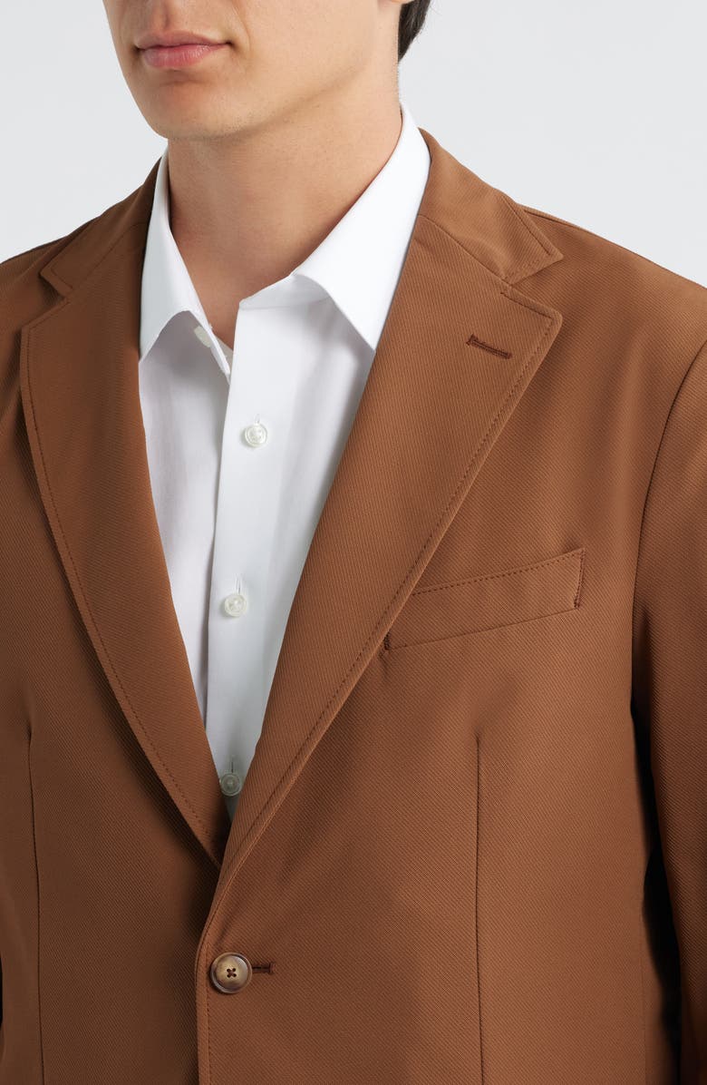 BOSS Hanry Slim Fit Stretch Twill Sport Coat, Alternate, color, Medium Brown