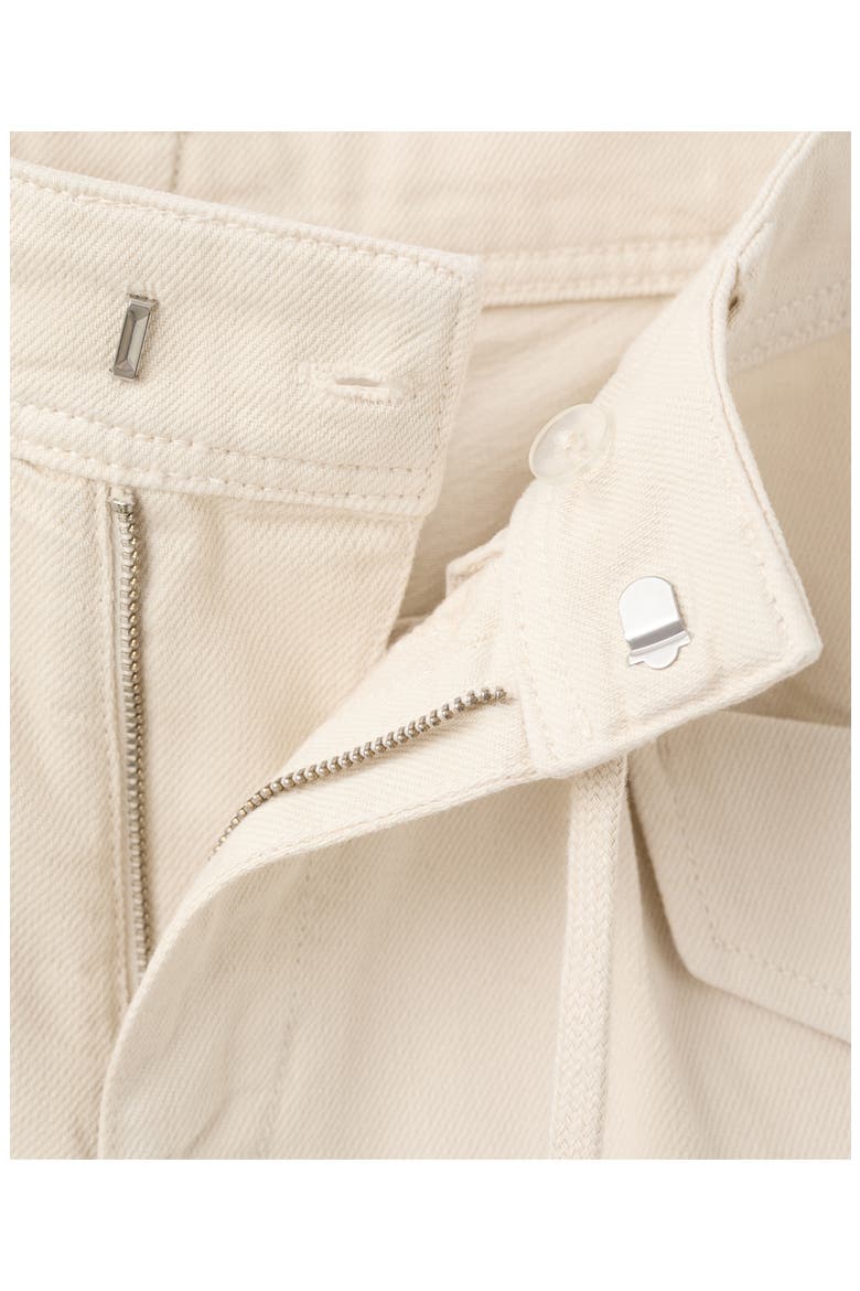 Aria Cotton Drawstring Shorts, Alternate, color, ECRU