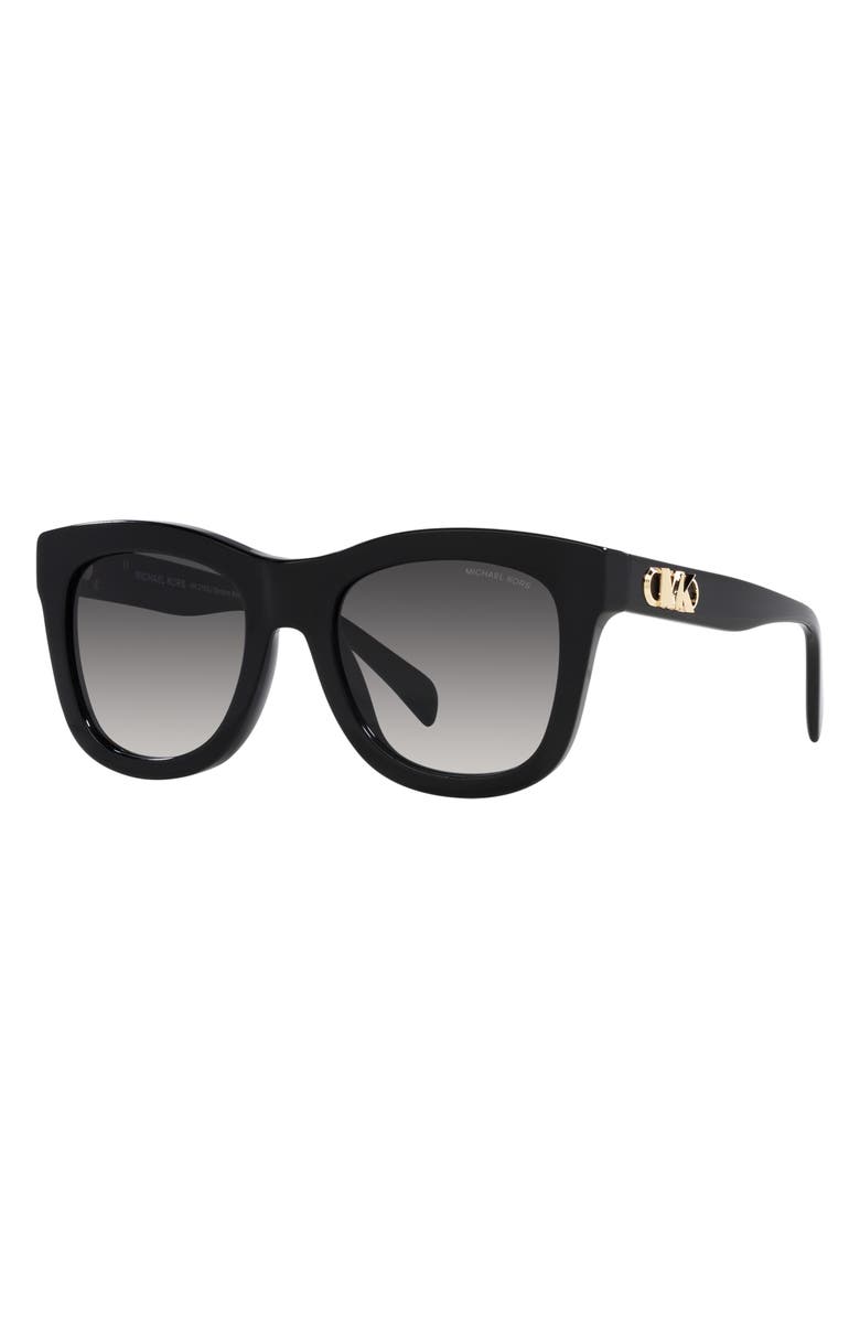 Michael Kors Empire 52mm Square Sunglasses, Alternate, color, Black