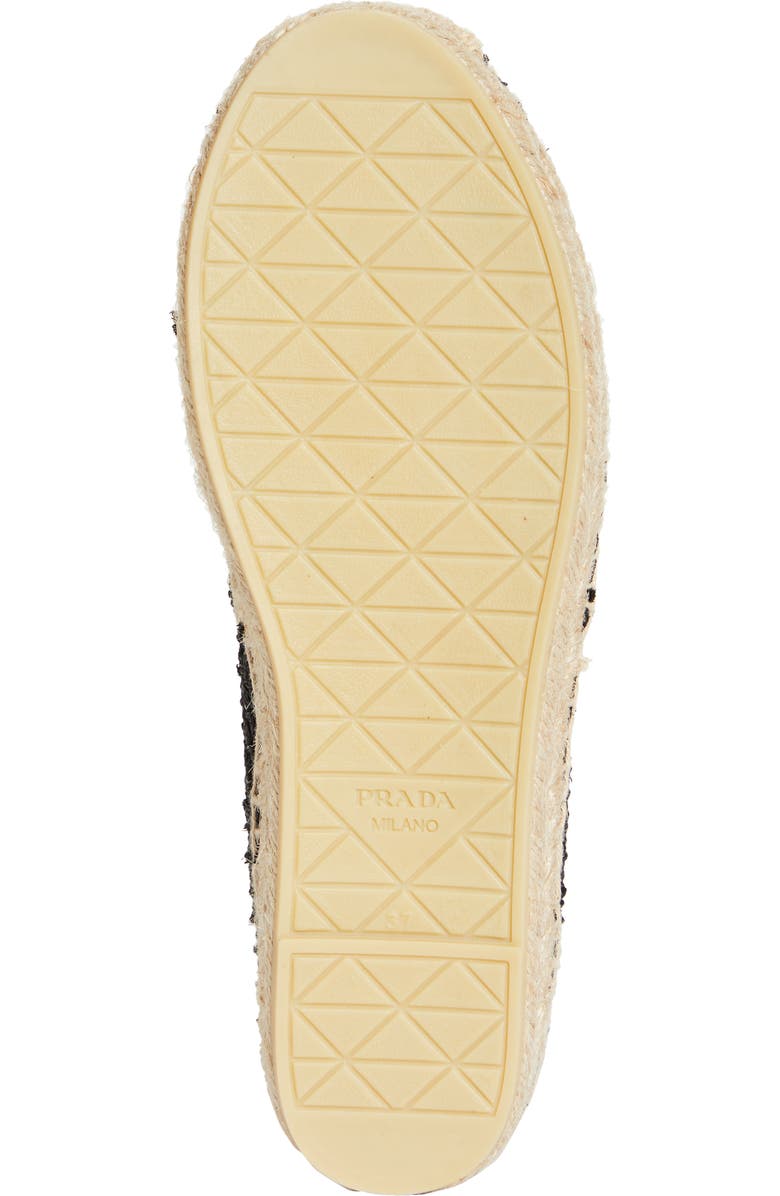 Prada Raffia Espadrille Flat, Alternate, color,
